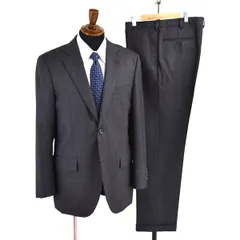 新品同様 美品 Jプレス J.PRESS 英国製生地 2つボタン シングル スーツ AB7 / L ダークグレー ノータック CSR-OV-LW-0415 5TB144 【送料無料】【中古】【メンズビジネス】202502