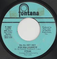 米7” Steam Na Na Hey Hey Kiss Him Goodbye / Its The Magic In Y F1667 Fontana /00080