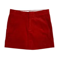 RUGBY RALPH LAUREN ラルフローレン コーデュロイ ミニ スカート 0/レッド系 レディース