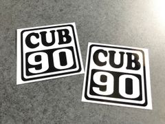 ROUTE CUB90 カブ 002ステッカー お得2枚セット 中サイズ《カラー選択可》送料無料