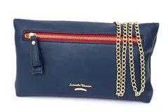 サマンサタバサ ショルダーバッグ クラッチバッグ 2way チェーン ブランド 鞄 カバン レディース ネイビー Samantha Thavasa 【中古】