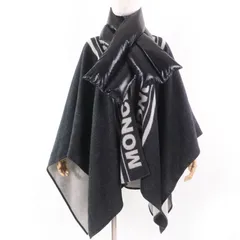 MONCLER モンクレール MANTELLA ウール × ダウン ポンチョ 極美品☆MONCLER モンクレール MANTELLA ウール100％ ダウン切替