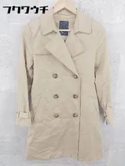 ◇ NATURAL BEAUTY BASIC ナチュラルビューティー ベルト付き 長袖 トレンチ コート サイズM ベージュ レディース 【中古】 【1002798885608】