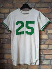 60s Spanjian Football T-Shirt RayonBlend Numbering Vintage 60年代 レーヨン Tシャツ ビンテージ フットボール レア 希少 USA製