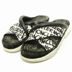 ゆ*こ様 新品未使用 MONCLER ブラック サンダル 40 【56b1529 2025年最新】MONCLER メンズ サンダルの人気アイテム - メルカリ