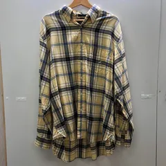 NAUTICA/ノーティカ 長袖シャツ ボタンダウン チェック メンズ ホンコン製 メンズ L イエロー