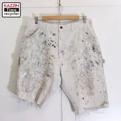 90s vintage Dickies カットオフ ペンキ ペインター ショートパンツ メンズ 表記38×32サイズ