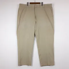 90's USA製 Dickies ディッキーズ 874ワークパンツ メンズW46 カーキベージュ pt-1325