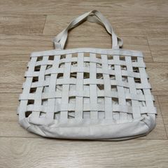 トートバッグnouer メッシュトートバッグ IS35 ホワイト - メルカリ