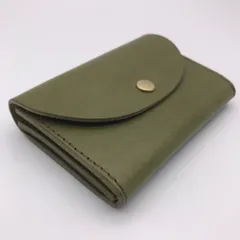 新春セール⭐︎  栃木レザー　ミニウォレット•財布　日本製　グリーン
