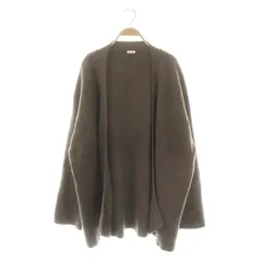 シーオール オーバーサイズカーディガン ロング トッパー ニット ヤク 茶 シーオール オーバーサイズカーディガン ロング トッパー ニット