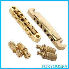 【在庫処分】Yibuy ゴールド Tune-O-Matic ブリッジテールピース For Electric Guitar 楽器用 moyinmusic