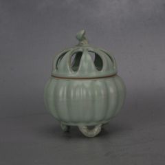 新品未使用】清代雍正 黒釉 小甕 水甕 筆洗 書道具 文房具 現代