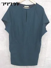 ◇ DES PRES デ プレ フレンチスリーブ 膝丈 ワンピース サイズ1 ネイビー系 レディース 【中古】 【1002801013714】
