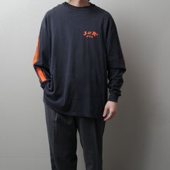 1990's MadeinUSA Printed L/S T-Shirt "delta pro weight" 112050