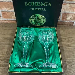 ボヘミアクリスタル　ペアワイングラス