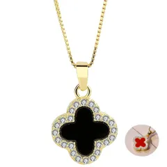 四葉のクローバー ペンダント ネックレス シルバー925 人気 スワロフスキージルコニア採用 金属アレルギー対応 記念日 [VENNAT] 誕生日 プレゼント 女性 アクセサリー