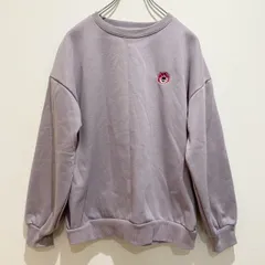 Disney ディズニー × pixar ピクサー　ハニーズ　レディース　トップス　トレーナー　スウェット　プルオーバー　長袖　クルーネック　無地　ロゴ　刺繍　クマ　ロッツォ　パープル　ライトパープル　裏起毛　シンプル　カジュアル　SU541h971