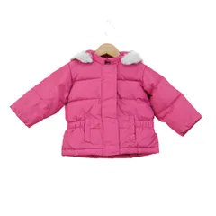 ベビーギャップ ダウンジャケット ジャンパー アウター ベビー 女の子用 2yrsサイズ ピンク baby GAP 【中古】