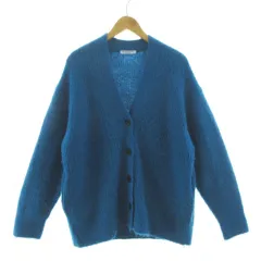 B&Y ユナイテッドアローズ BEAUTY&YOUTH ビューティー&ユース シャギーニットカーディガン 1628-199-1014 モヘヤ混 COBALT ブルー系