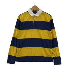 POLO RALPH LAUREN ポロ ラルフ ローレン 長袖 ボーダーカットソー sizeL/ブルー×イエロー