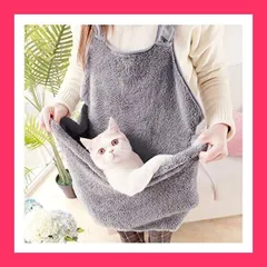 【スタッフおすすめ！】Umora ペットスリング ペット猫寝袋 抱っこ紐 もふもふ 抱っこエプロン 調整ストラップバッグ 子犬猫戸外肩ストラップバッグ 飛び出し防止
