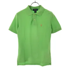 ポロラルフローレン 半袖 ポロシャツ S（8）140/68 グリーン系 POLO RALPH LAUREN 鹿の子地 キッズ