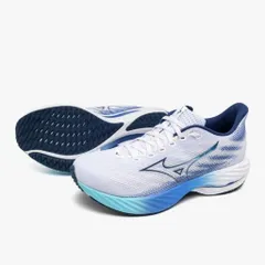 24FW ウエーブライダー28 ホワイト×ネイビー (J1GC240301) メンズ ランニングシューズ トレーニング