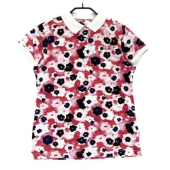 サイズ：1 MASTER BUNNY EDITION マスターバニーエディション  半袖ポロシャツ フラワー柄 レッド系 [240001236334] ゴルフウェア レディース ストスト