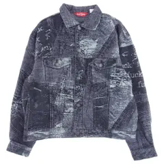 2023年最新】Supreme Archive Denim Jacquard Trucker Jacketの人気