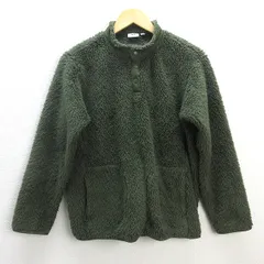 G■ユニクロ/UNIQLO ホワイトマウンテニアリング ボアフリースプルオーバー/141-443326【160】緑系/KIDS/3【中古】■
