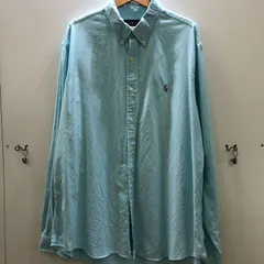 RALPH LAUREN ラルフローレン 長袖 BD ボタンダウンシャツ ワンポイントロゴ ロゴ刺繍 ベトナム製 メンズ ライトブルー