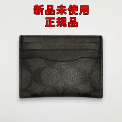 COACH コーチ カードケース 58110 cqbk チャコール×ブラック【CO-321】