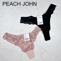 【新品タグ付き】PEACH JOHN　ピーチジョン　ナイスバディソング　ショーツ　M/L　BLACK　DUSTY ROSE　ランジェリー　下着　プレゼント　ギフト　レース　刺繍