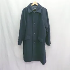 ◇ ⊇ GLOBAL WORK グローバルワーク WOOLLYTEC 長袖 ロングコート サイズL ネイビー メンズ E  【1410100032884】