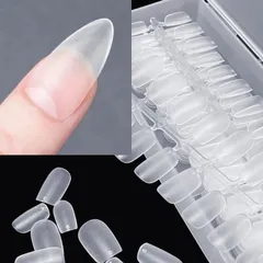 【人気商品】COLORBIRD ネイルチップ 超薄 ショート ミディアム クリア 母の日 結婚式 自然なフィット感 艶消 密着 (ポイントM2)