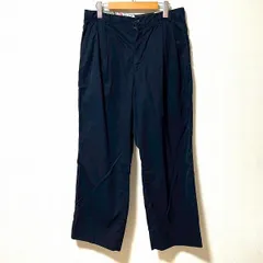 #anc パパス Papas パンツ L 紺 スラックス タック シンプル 紐付き メンズ [947075]のサムネイル