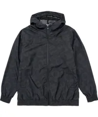 le coq sportif ルコック グラフィックウィンドブレーカー ブラック M QMMWJC30 BK | 衣類 服 アウター ジャケット ウィンドブレーカー 長袖 防風 ストレッチウーブン はっ水 タフタ 総柄 刺繍 デイリーユース スポーツ アウトド