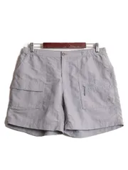 【お得なクーポン配布中!】 ノースフェイス ナイロン カーゴ ショート パンツ レディース L 古着 The North Face ショーツ 短パン 半パン アウトドア ワンポイント 灰