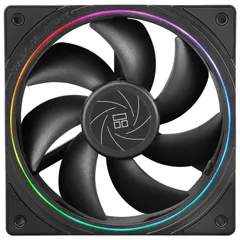 【特価セール】cpuファンケースクーラーpwmファン絞り光エフェクト、4ピンpwmコネクタargb開口部付きコンピュータファン1500 TL-S12 rpmスピードpc冷却ファン(120mmブラック) Thermalright