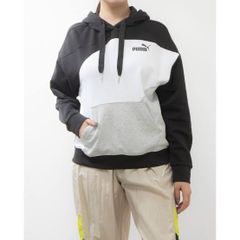 【新品タグ付き】新品 XL ★ PUMA POWER プーマ パワー メンズ カラーブロック パーカー フーディ  フレンチテリー フード付