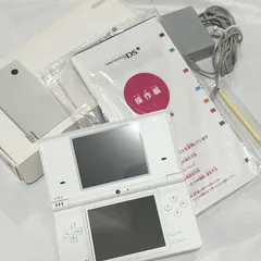 【送料無料】任天堂/ニンテンドー/DSi/ディーエスアイ/ホワイト/DSi本体/取扱説明書付き/箱付き/中古品/動作確認済み/上部画面色が薄い