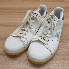 ◇ adidas アディダス Stan Smith シャツ 定番 ロングセラー 大人 シーズン スニーカー サイズ24 ネイビー系 レディース E  【1402200028416】