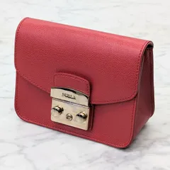 FURLA フルラ メトロポリス 851170 MINI ショルダーバッグ レザー レッド