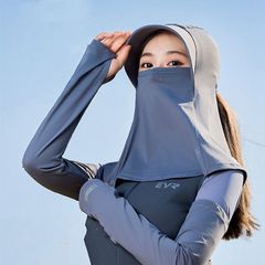 フェイスマスク 夏用 冷感 バラクラバ 自転車 涼しい 接触冷感 キャップ付 涼感 バラクラバ つば付き スポーツマスク 速乾 目出し帽 夏用 U