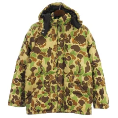 ポロ ラルフローレン POLO RALPH LAUREN ダウンジャケット フーディ カモフラ 総柄 ブラウン系 XL ☆AA★ ■GY03