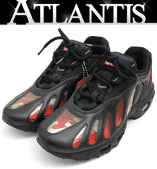 【広尾店】極美品 ナイキ NIKE SUPREME×NIKE AIR MAX' 96 スニーカー ブラック×スピードレッド×クリア CV652002 size: US8 (約26cm) 【17226】