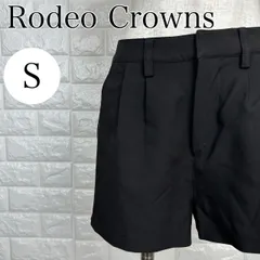 ロデオクラウンズ Rodeo Crowns S シンプル ショートパンツ ブラック ハイウエストパンツ 【A1865-00】
