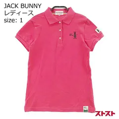JACK BUNNY ジャックバニー 半袖ポロシャツ ピンク系 1 [240001902494]#