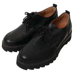 WYM LIDNM ウィム バイ リドム SHARK SOLE COMBINATION SHOES★ レザー ビジネス シューズ Sz.L メンズ 黒